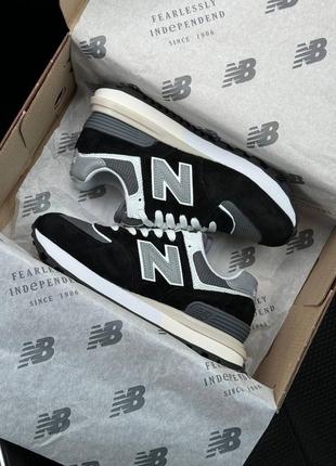 Жіночі кросівки new balance classic prm black white reflective9 фото