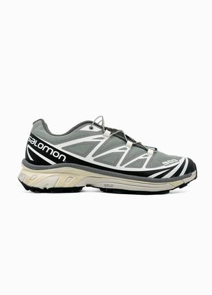 Топовые мужские кроссовки salomon s/lab xt-6 grey/black1 фото