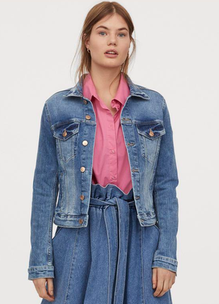 Джинсова куртка h&m -relaxed s-m