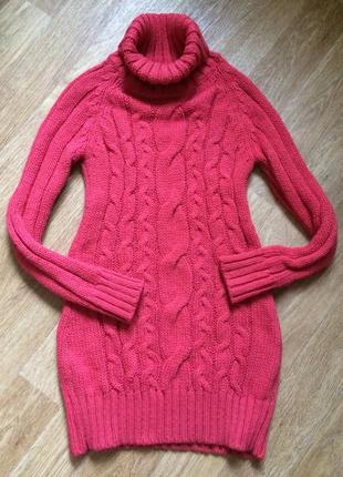 Трикотажное платье,в составе шерсть!