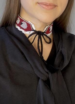 Ленточный гердан / чокер с овечками ledy di