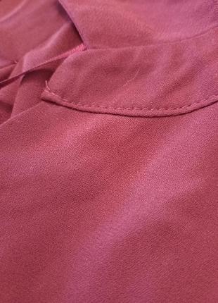 Шифоновая легкая тоненькая рубашка-блузка с регулирующимися рукавами8 фото