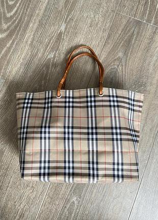 Сумка burberry nova check tote bag