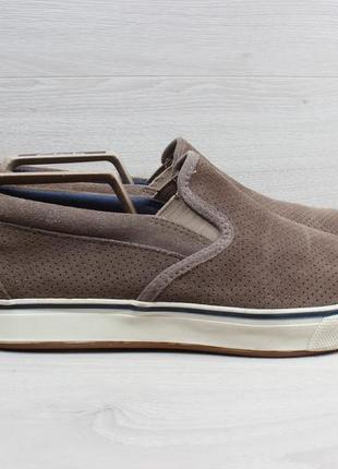 Замшевые мужские слипоны / мокасины sperry top-sider, размер 42.51 фото