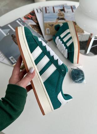 Женские кроссовки adidas campus green7 фото