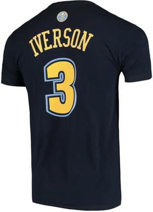 Футболка mitchell & ness denver nuggets iverson 32 фото