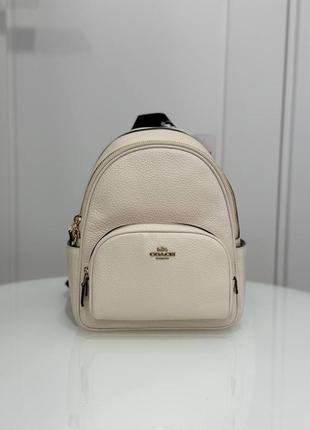 Рюкзак брендовый coach court mini backpack кожа оригинал на подарок1 фото