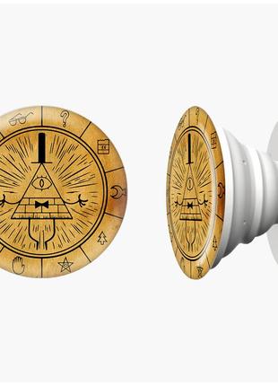 Попсокет (popsockets) держатель для смартфона билл шифр гравити фолз (bill cipher gravity falls)  (8754-2627)4 фото