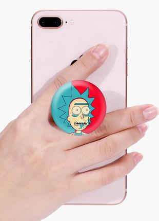 Попсокет (popsockets) держатель для смартфона рик и морти (rick and morty)  (8754-2689)6 фото