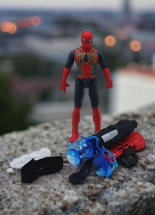 Оригінальний ігровий набір з фігуркою людини павука і бластером4 фото