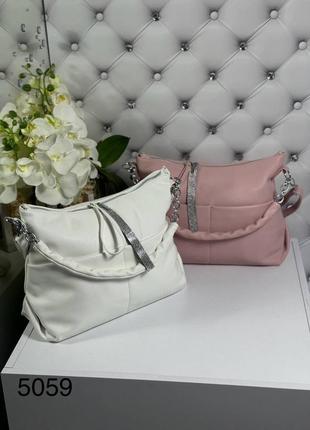 Женская стильная и качественная сумка из эко кожи фисташка10 фото