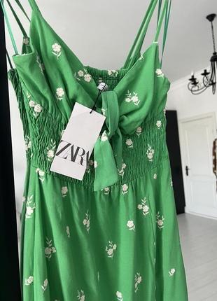 Zara платье с вышивкой, м9 фото