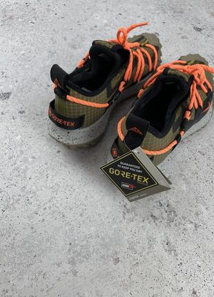 Nike acg mountain fly low gore-tex olive кроссовки оригинал5 фото