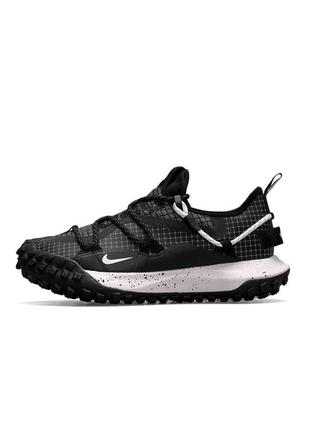 Чоловічі кросівки nike acg mountain fly low black white3 фото