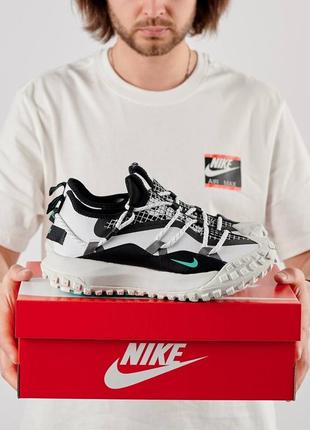 Чоловічі кросівки nike acg mountain fly low white black mint