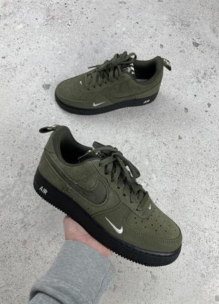 Nike air force 1 low reflective swoosh khaki кросовки оригінал