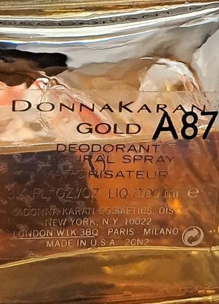 Donna karan gold (оригинал) , остаток 50ml4 фото