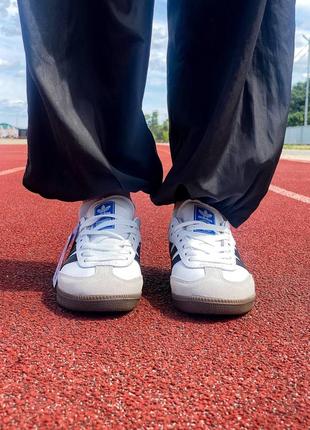 Adidas samba og vegan low white black4 фото