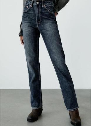 Джинси zara, straight fit ,34р1 фото