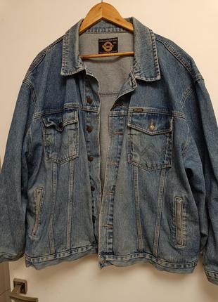 Винтажная джинсовая куртка джинсовка пиджак 80е wrangler1 фото
