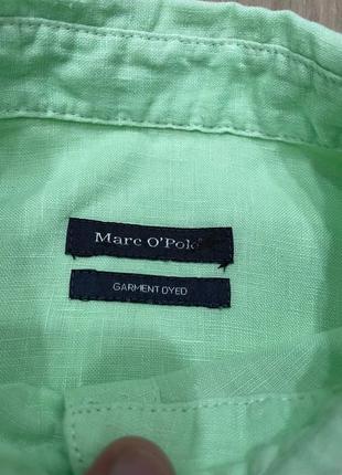 Акция 🎁 стильная льняная рубашка marc o polo зеленого цвета ralph lauren zara2 фото