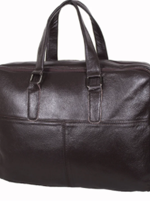 Вместительный кожаный портфель, сумка для ноутбука2 фото