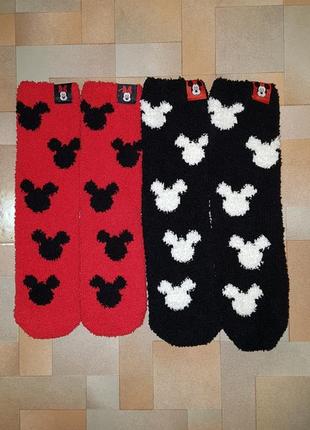 Носки пушистые теплые, носочки махровые disney микки маус, minnie mouse 36-38 р-р1 фото