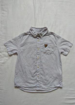 Рубашка с коротким рукавом,тениска lyle scott 3-4 года