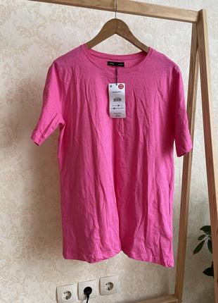 Новая розовая футболка sinsay, р. м2 фото