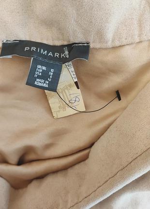 Замшевая юбка цвета пудра primark размер м2 фото