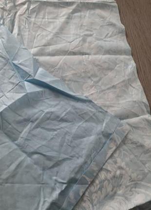 Отрез ткани хлопок голубой с рисунком 124х70 см4 фото