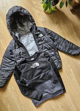 Детский комплект курточка и кофта на мальчика 5 лет the north face3 фото