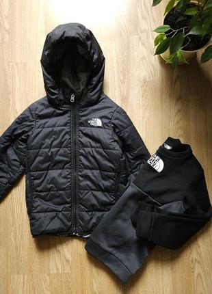 Детский комплект курточка и кофта на мальчика 5 лет the north face