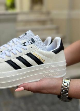 Кроссовки adidas gazelle beige9 фото