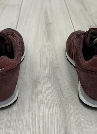 Женские кроссовки new balance 373 maroon suede (25 см)4 фото