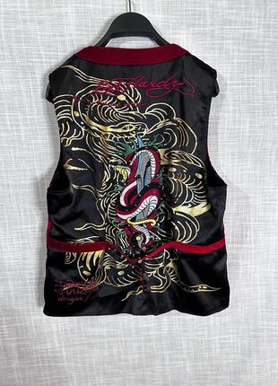 Ed hardy 🔥🔥жилетка бархат5 фото