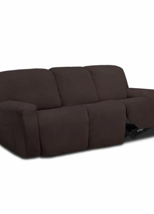 Чехол для дивана с 3мя сидениями. мягкий флис.1 фото