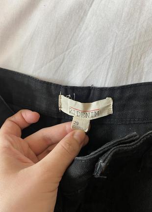 Чорні джинсові короткі шорти 21denim3 фото