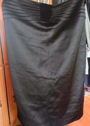 Атласна спідниця з декором