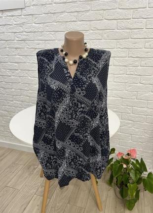 Блкзка блуза из  натуральной ткани вискоза р 54 бренд "janina"10 фото