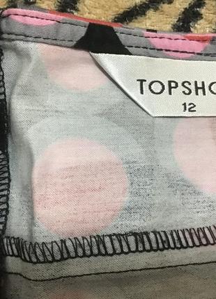 Юбка мини летняя хлопок, topshop р. 484 фото