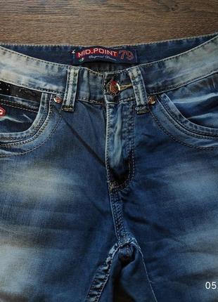 Стильні джинсові бріджі,шорти для хлопчика 13-14 р.2 фото
