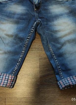 Стильні джинсові бріджі,шорти для хлопчика 13-14 р.3 фото