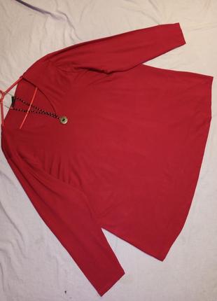 Натуральная,трикотажная-стрейч,базовая блузка-трапеция,мега батал,emilia lay,германия6 фото