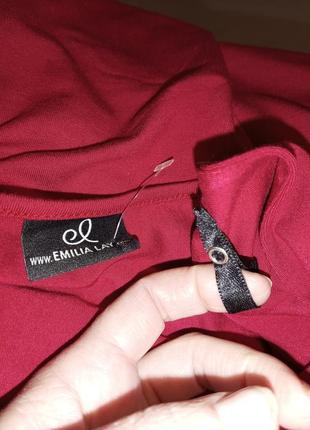 Натуральная,трикотажная-стрейч,базовая блузка-трапеция,мега батал,emilia lay,германия8 фото