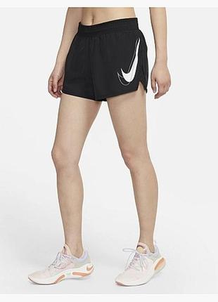 Женские шорты nike dri-fit swoosh run black size xs