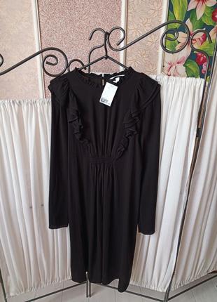Красиве чорне плаття для вагітних h&m mama.1 фото