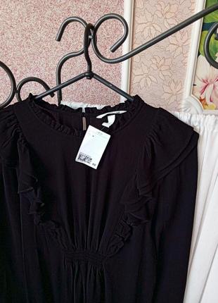 Красиве чорне плаття для вагітних h&m mama.2 фото