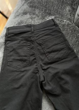 Черные прямые клешни джинсы высокая посадка h&amp;m3 фото