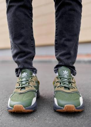 Adidas ozweego adiprene pride green beige5 фото